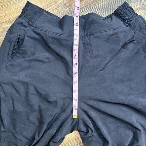 Athleta Brooklyn Textured Lined Joggers Women's 6 Black Camouflage Athleisure - Picture 8 of 11